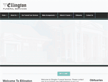 Tablet Screenshot of ellingtonfuneralservices.com